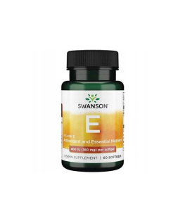 Swanson Vitamin E 400IU Octan tokoferolu | 60 soft