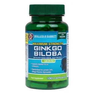 Holland Barrett Maximum Strength Ginkgo Biloba 120mg | 100 kapsułek