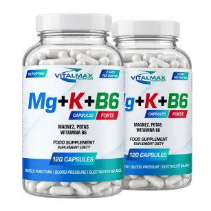 Vitalmax Mg+K+B6 Forte Magnez Potas Witamina B6  | 240 kapsułek