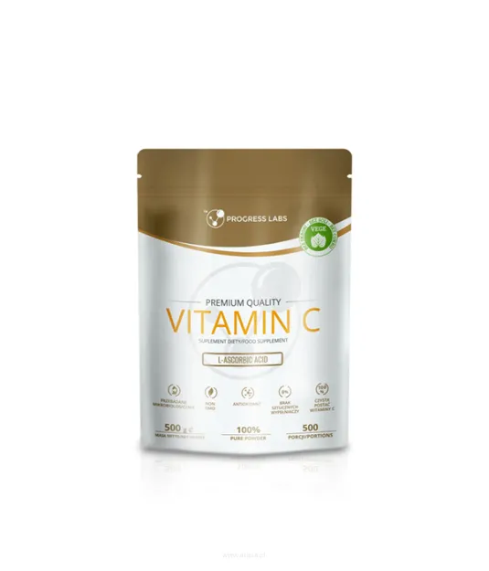 Progress Labs Witamina C 100% Kwas L-Askorbinowy | 500g 