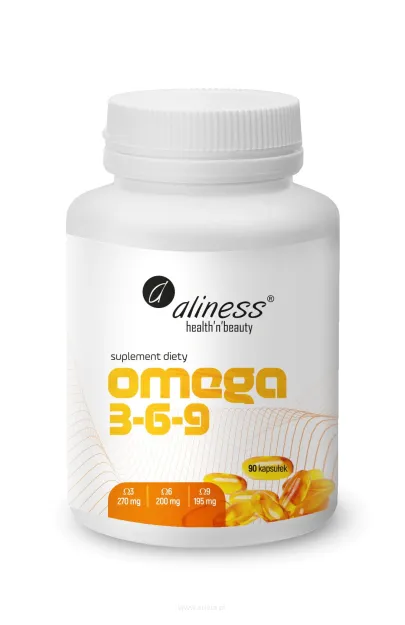 Aliness Omega 3-6-9 270/200/195 mg | 90 kapsułek