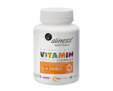 Aliness Premium Vitamin Complex dla dzieci | 120 tabletek do ssania