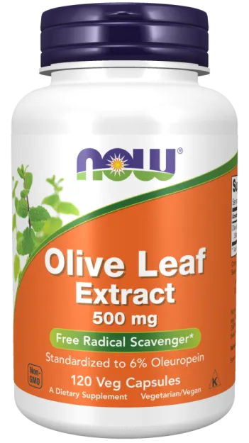 Now Foods Olive Leaf Extract 500mg | 120 kapsułek