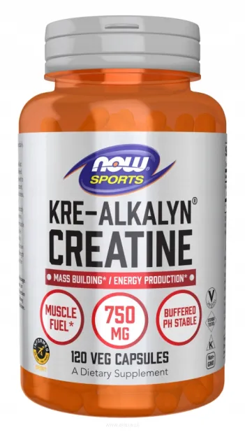 Now Kre Alkalyn Creatine 750mg | 120 kaps.