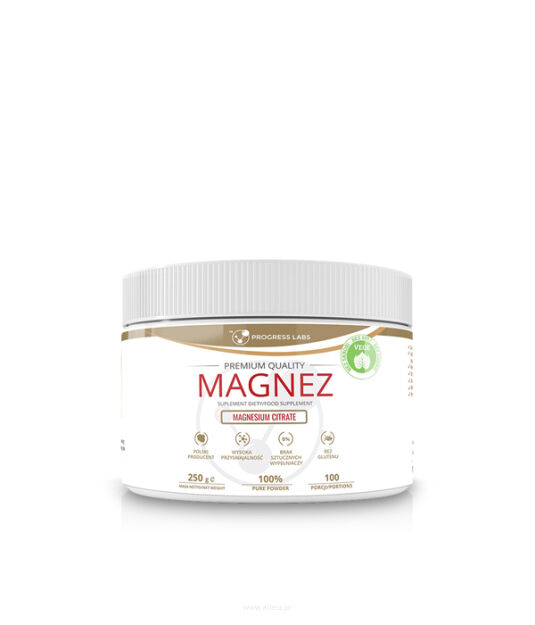 Progress Labs Magnez Cytrynian Magnezu W Proszku | 250g