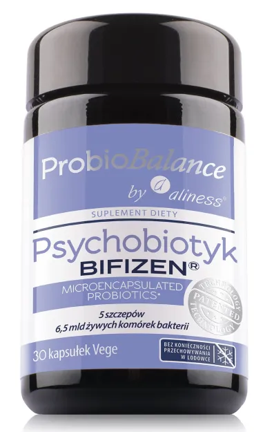 Aliness ProbioBALANCE Psychobiotyk BIFIZEN | 30 kapsułek vege