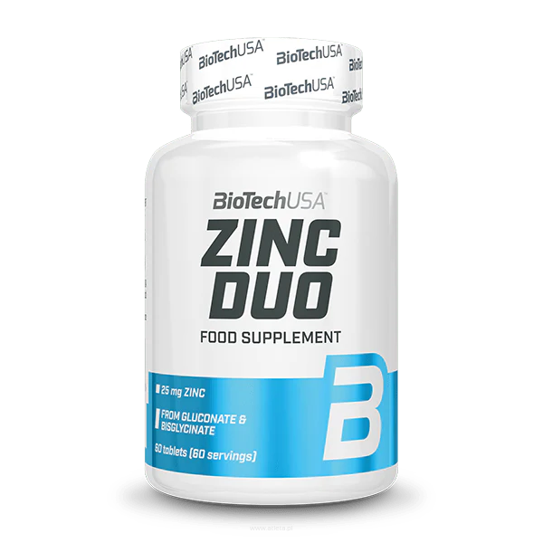 BioTech USA Zinc Duo | 60 tabletek