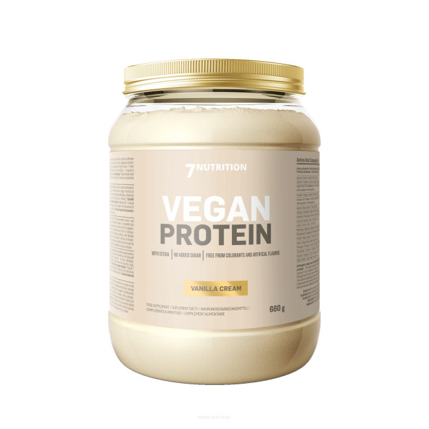 7Nutrition Vegan Protein 660g | smak wanilia - śmietanka