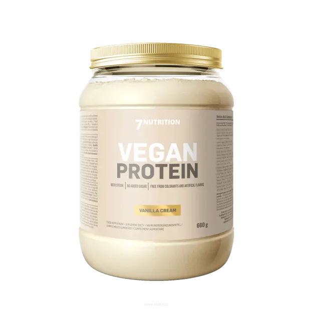 7Nutrition Vegan Protein 660g | smak wanilia - śmietanka