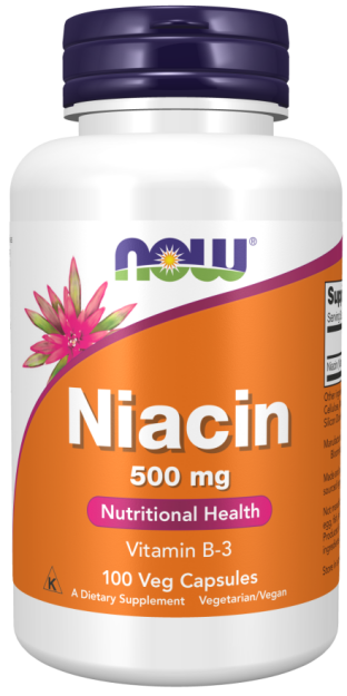 Now Foods Niacin 500mg | 100 caps.