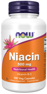 Now Foods Niacin 500mg | 100 caps.