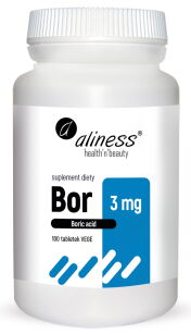 Aliness Bor 3 mg (kwas borowy) | 100 tabletek vege