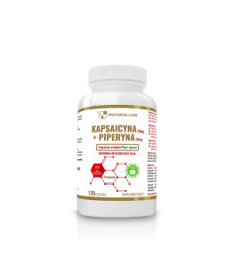 Progress Labs Kapsaicyna 10mg + Piperyna 10mg + Prebiotyk | 120 vege caps 