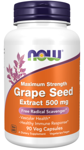 Now Grape Seed Extract 500mg Maximum Strenght | 90 vcaps