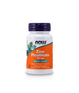 Now Foods Zinc Picolinate 50mg | 60 vege caps