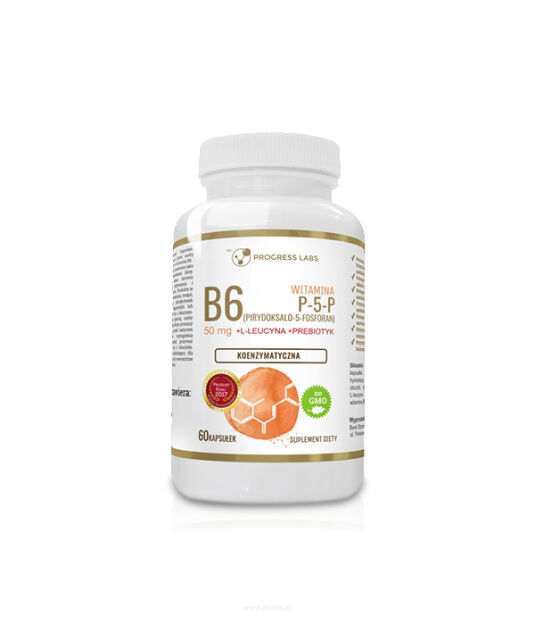 Progress Labs Witamina B6 P-5-P 50mg + Inulina | 60 kaps.