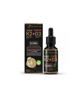 Progress Labs Naturalna Witamina K2 MK-7 50μg + D3 800IU FORTE w kroplach | 30 ml/900 kropli