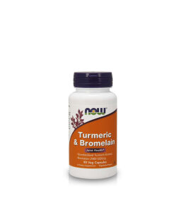 Now Foods Turmeric & Bromelain | 90 vcaps. 