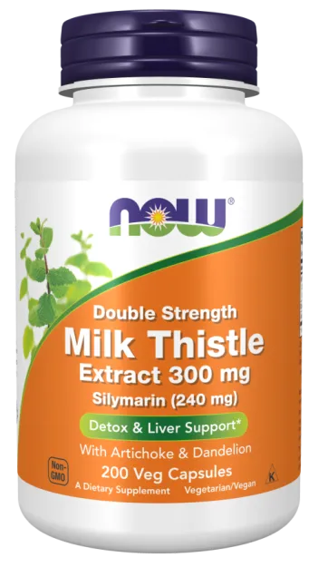 Now Foods Silymarin 300mg Milk Thistle Extract  | 200 vcaps.