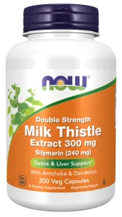 Now Foods Silymarin 300mg Milk Thistle Extract  | 200 vcaps.