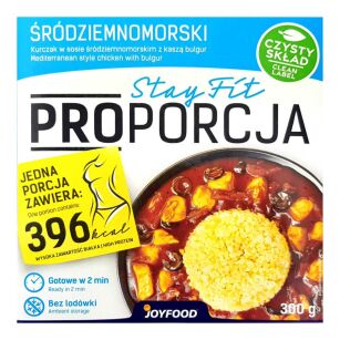 Joyfood PROporcja Kurczak w sosie śródziemnomorskim z kaszą bulgur i warzywami | 300g