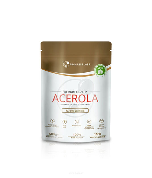 Progress Labs Acerola Naturalna Witamina C W Proszku 500g