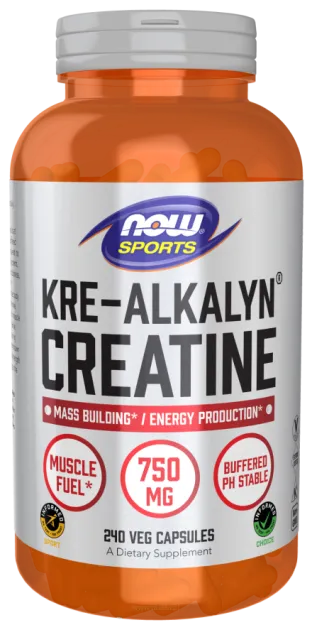 Now Kre Alkalyn Creatine 750mg | 240 kaps.