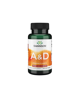 Swanson Vitamins A & D | 250 kaps.