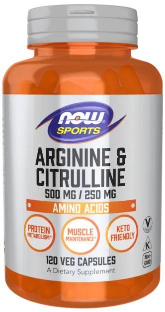 Now Arginine & Citrulline | 120 vcaps