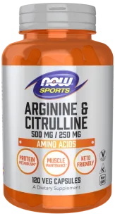 Now Arginine & Citrulline | 120 vcaps