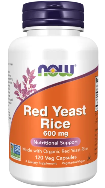 Now Foods Re Yeast Rice 600mg | 120 kapsułek