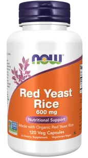 Now Foods Re Yeast Rice 600mg | 120 kapsułek