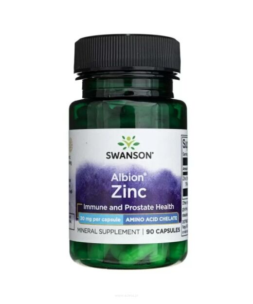 Swanson Zinc Chelated 30mg | 90 kaps.