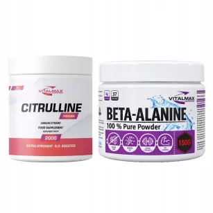 ZESTAW Vitalmax Beta alanine powder 100% 150g + Citrulline Malate Powder 200g