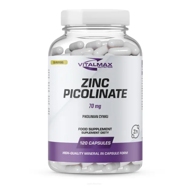 Vitalmax Zinc Picolinate 70mg | 120 kapsułek