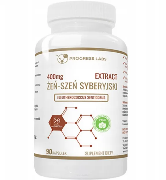 Progress Labs Żeń-Szeń Syberyjski 400mg | 90 kapsułek