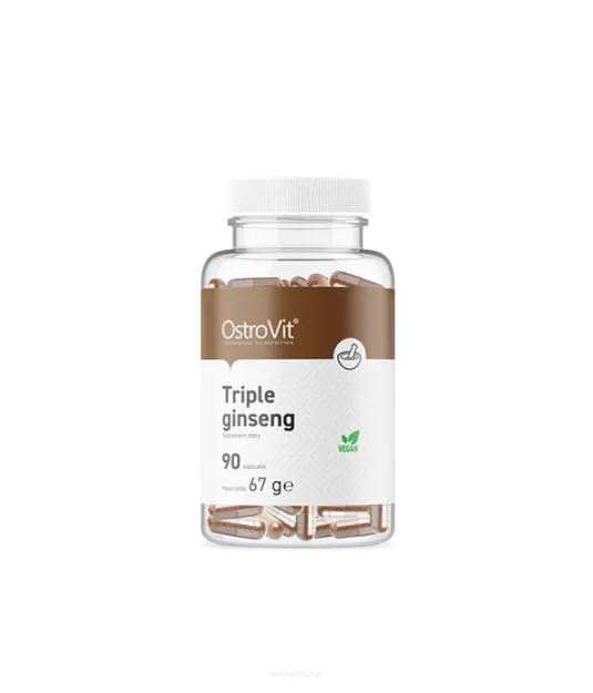 OstroVit Triple Ginseng VEGE | 90 kapsułek 