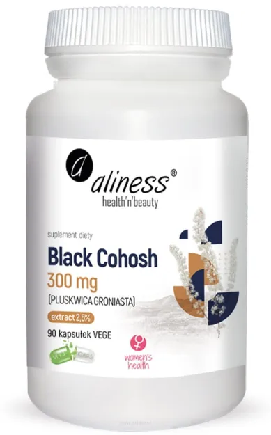 Aliness Black Cohosh 300mg | 90 vege kapsułek