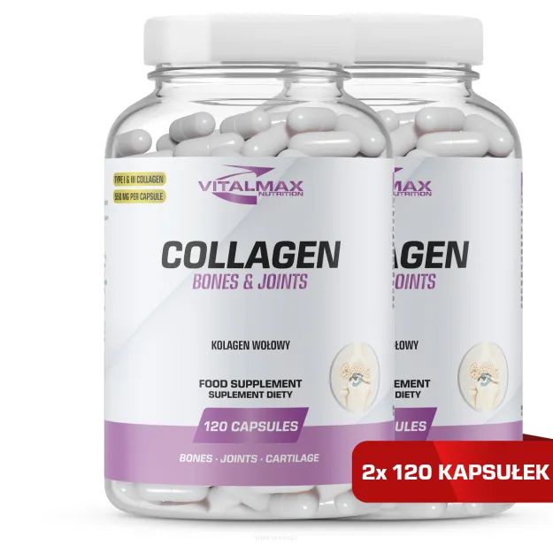 Vitalmax Collagen | 240 kapsułek kolagen wołowy