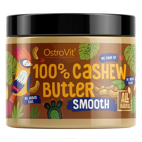 Ostrovit 100% Cashew Butter smooth - masło z nerkowca | 500g