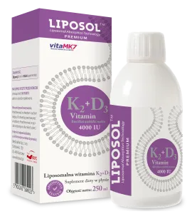 Aliness Liposol Liposomalna Witamina K2 100 mcg + D3 4000 IU | 250ml