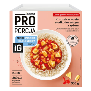 Joyfood PROporcja Kurczak w sosie słodko-kwaśnym z ryżem | 300g