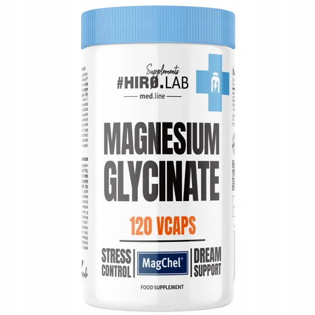 Hiro.Lab Magnesium Glycinate Glicynian magnezu | 120 vcaps