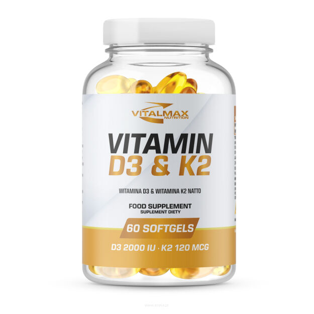 Vitalmax Vitamin D3 & K2 | 60 softgels