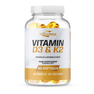 Vitalmax Vitamin D3 & K2 | 60 softgels