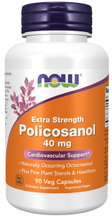 Now Foods Policosanol 40mg Extra Strength | 90 vcaps