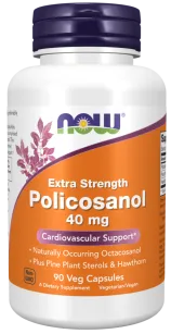 Now Foods Policosanol 40mg Extra Strength | 90 vcaps