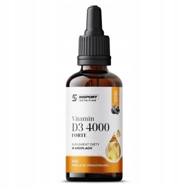 Insport Vitamin D3 4000 w kroplach | 30 ml