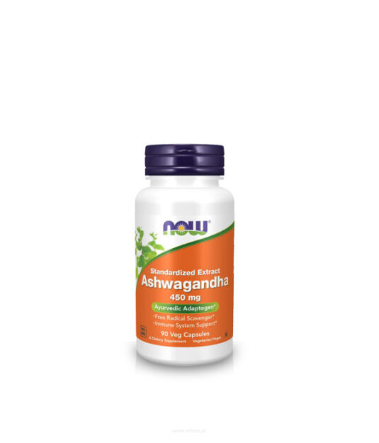 Now Foods Ashwagandha Extract 450mg | 90 Veg Capsules 