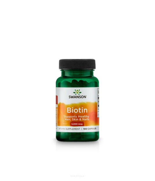 Swanson Biotin 5000 mcg | 100 kaps.